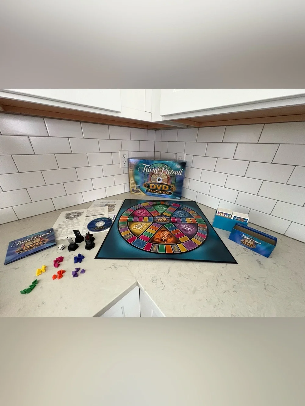 Trivia Pursuit DVD Pop Culture Board Game by Parker Brothers.